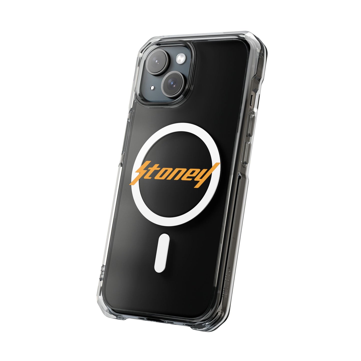 Orange Lightning Text Logo Magnetic Impact Case