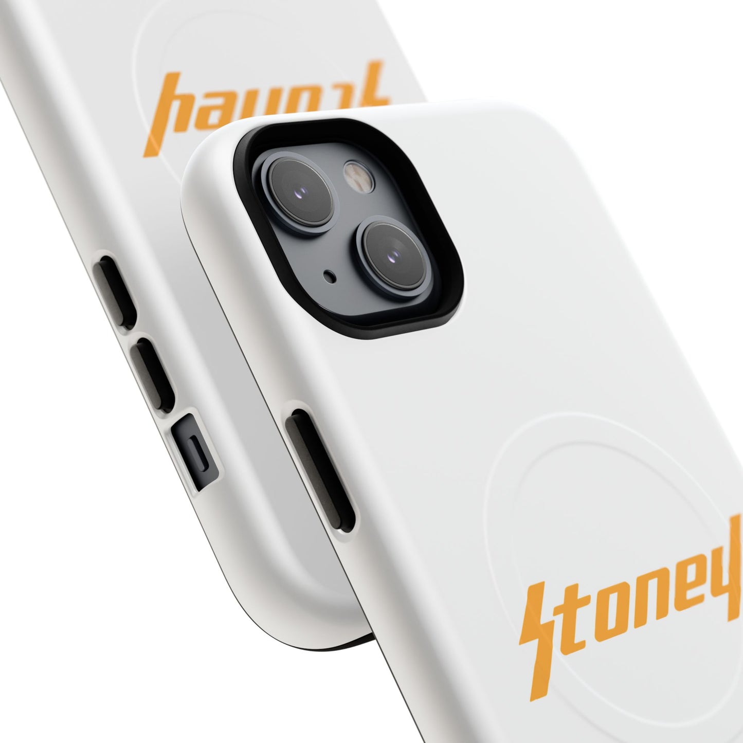 Orange Lightning Text Logo Tough Magnetic Case