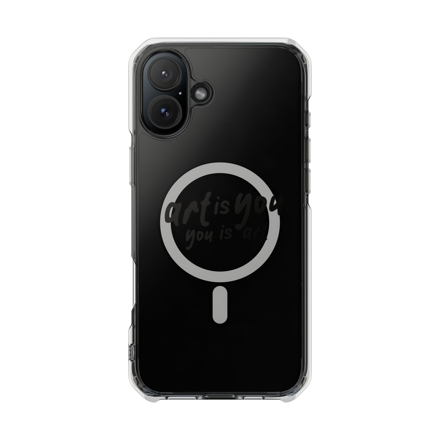 Red Scribble Heart Magnetic Clear Impact case