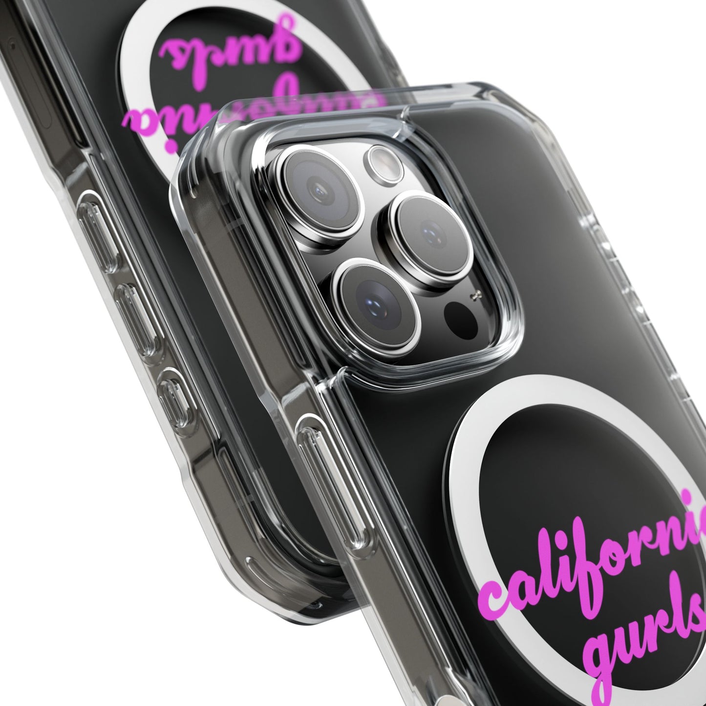 California Script Magnetic Clear Impact cases