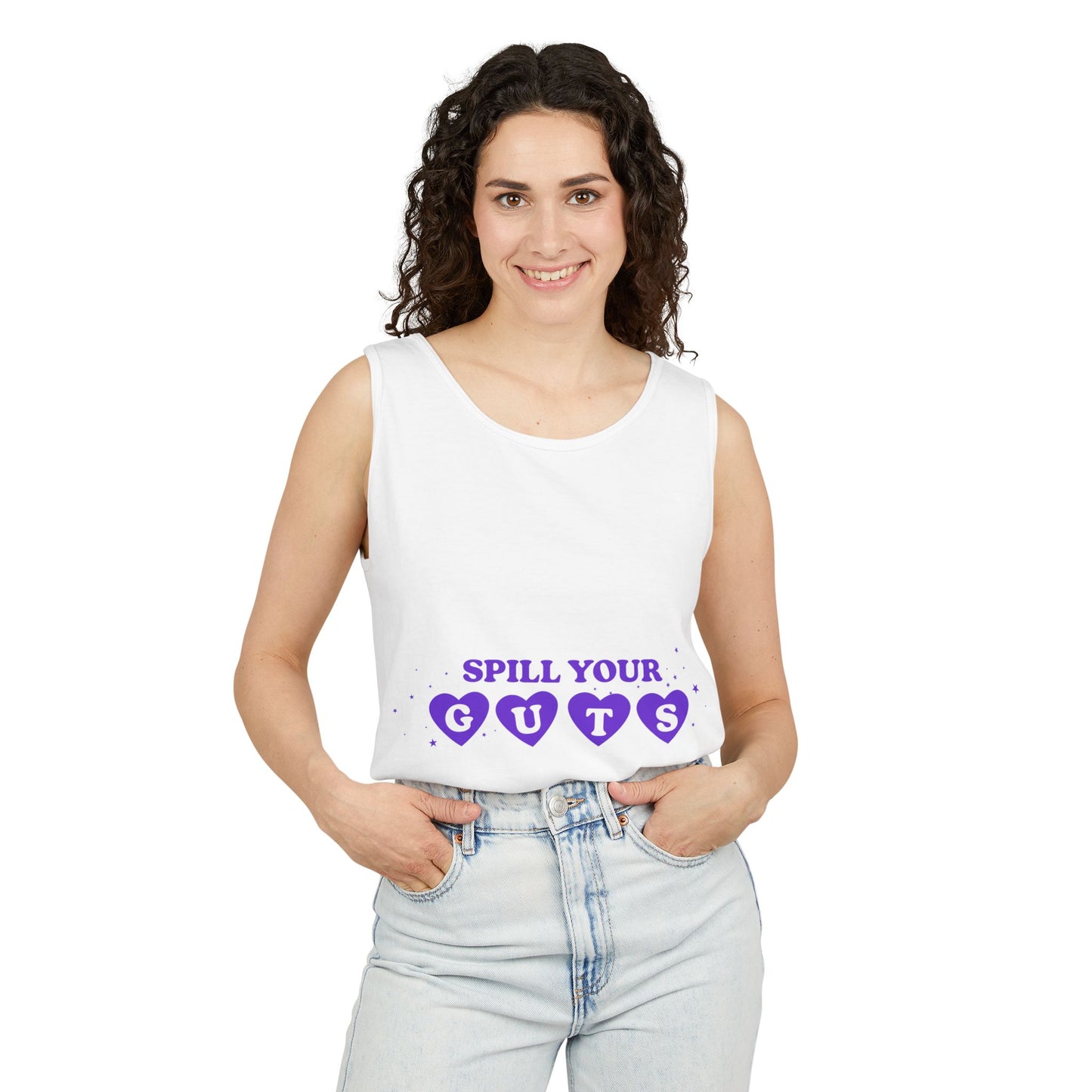 Spill Your Guts Heart-Dyed Tank Top