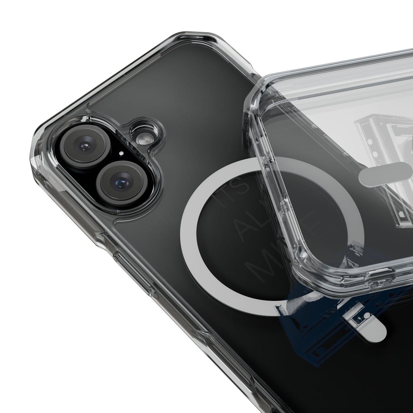 Spin It Retro Magnetic clear Impact Case