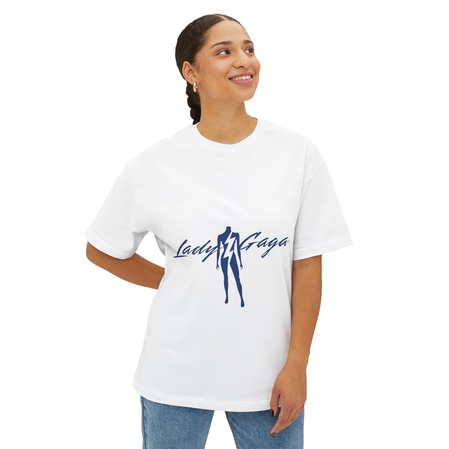 Bolt Silhouette-Unisex Oversized Tee