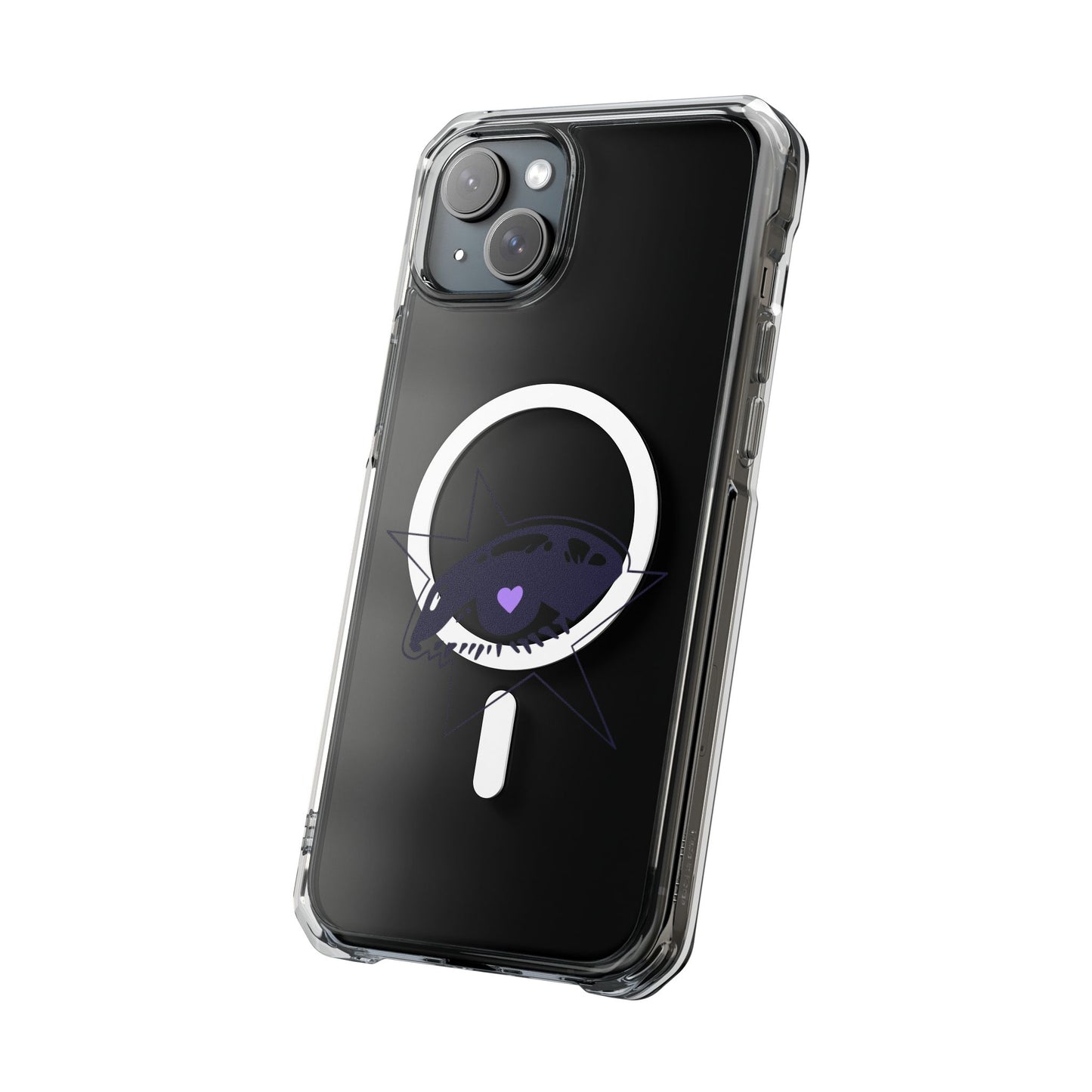 Purple Starry Eye Magnetic Clear Impact Case