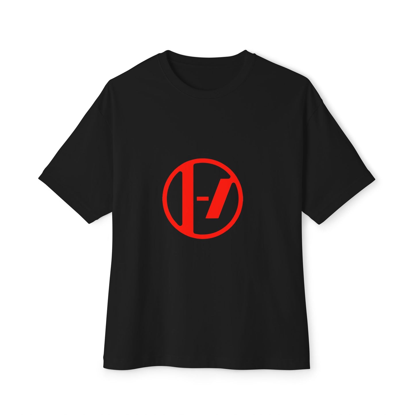 Crimson Orbit Unisex Oversized Boxy Tee