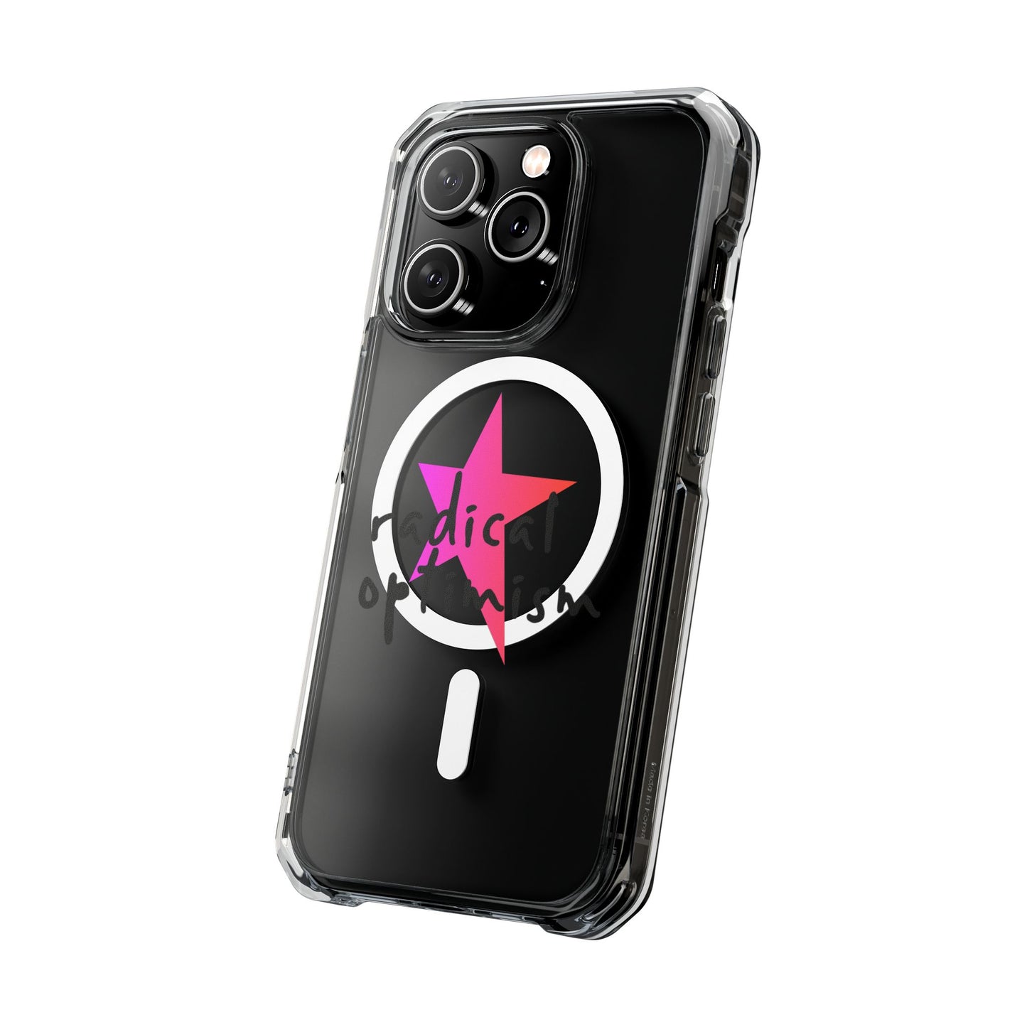 Flame Script Statement Magnetic Clear Impact case