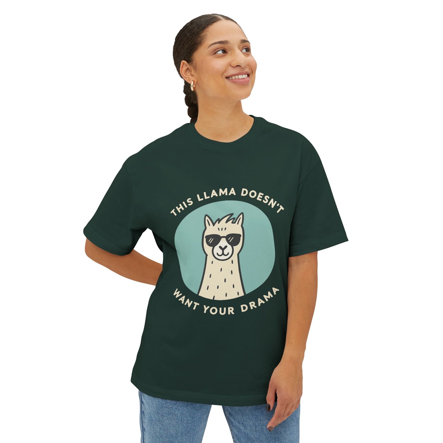 Oversized boxy Tee – Snazzy Drama Edition