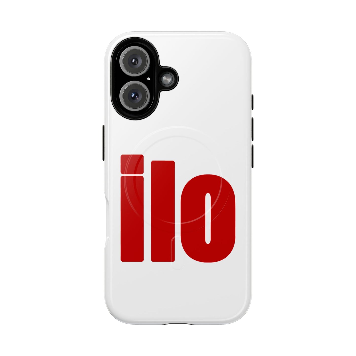 ILO Bold Red Block Tough Magnetic Case