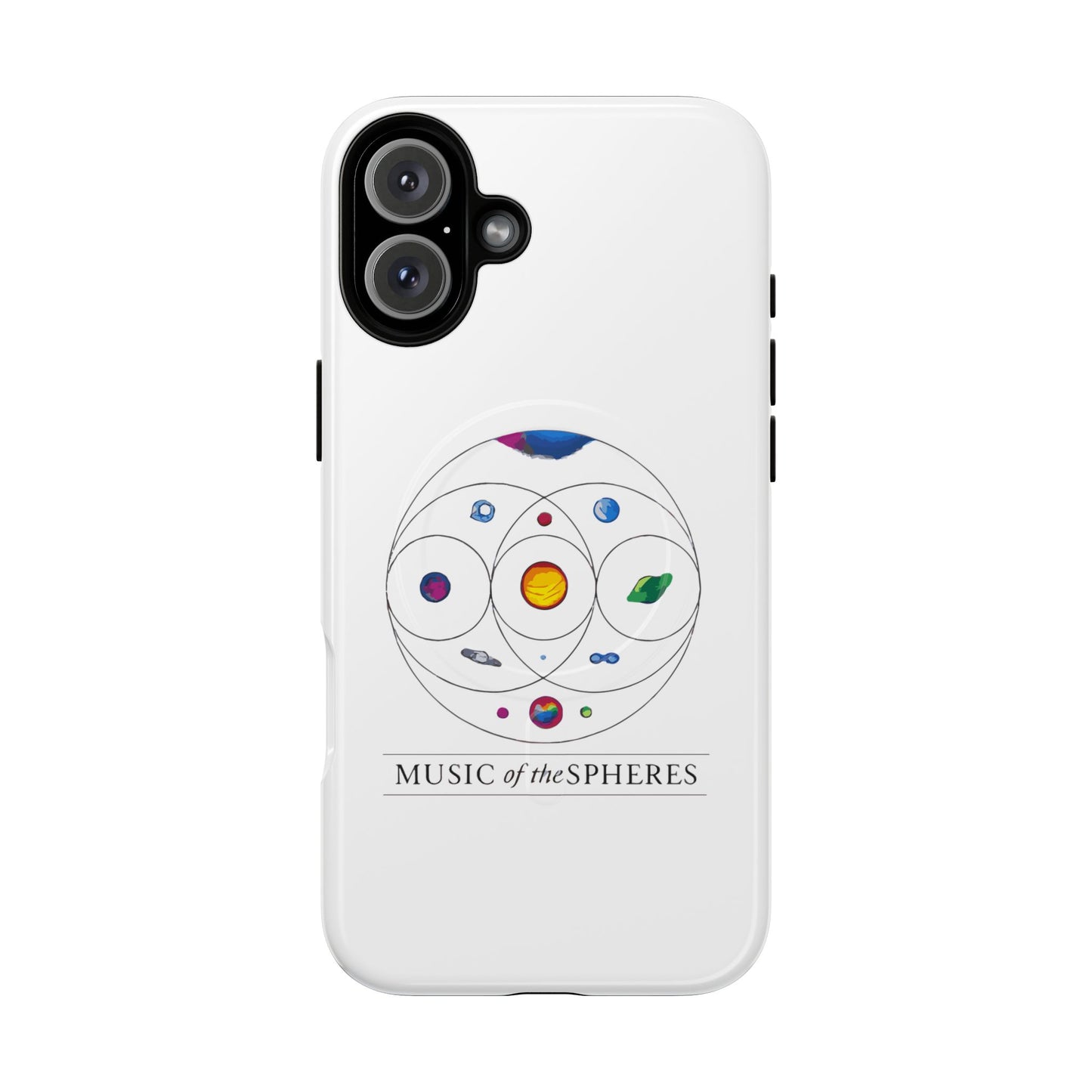 Colorful Planetary Orbit Diagram Tough Magnetic Case