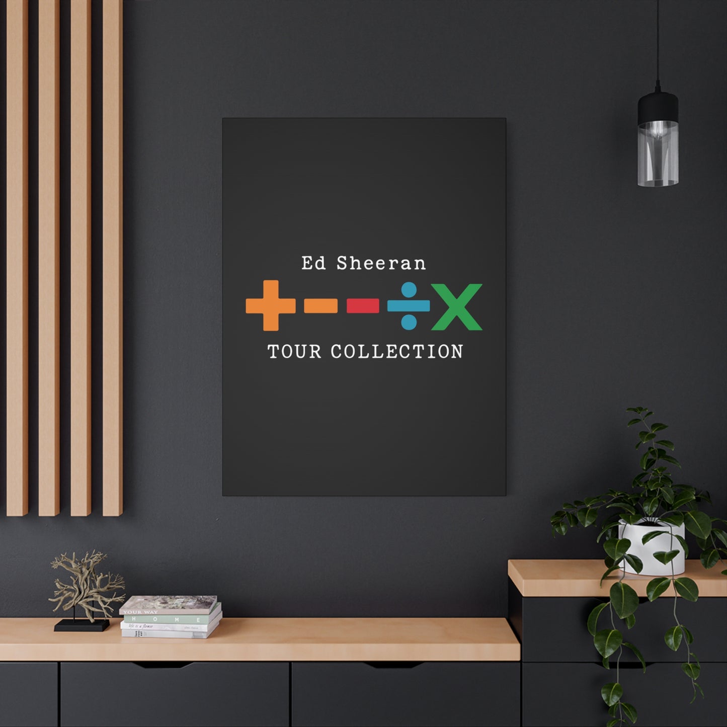 Matte Stretched Canvas, 1.25" Depth – Ed Sheeran Black Edition
