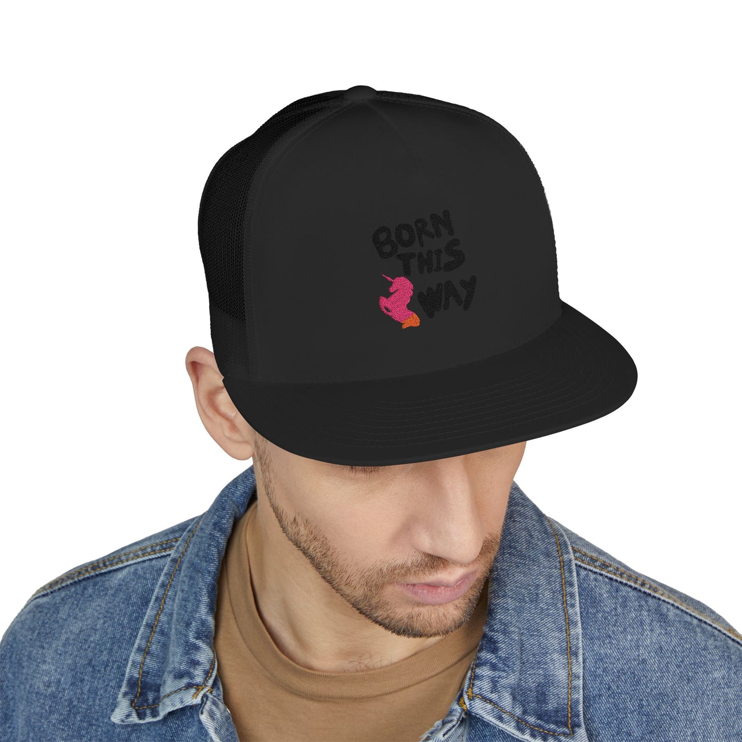 Born This Way Unicorn trucker Cap