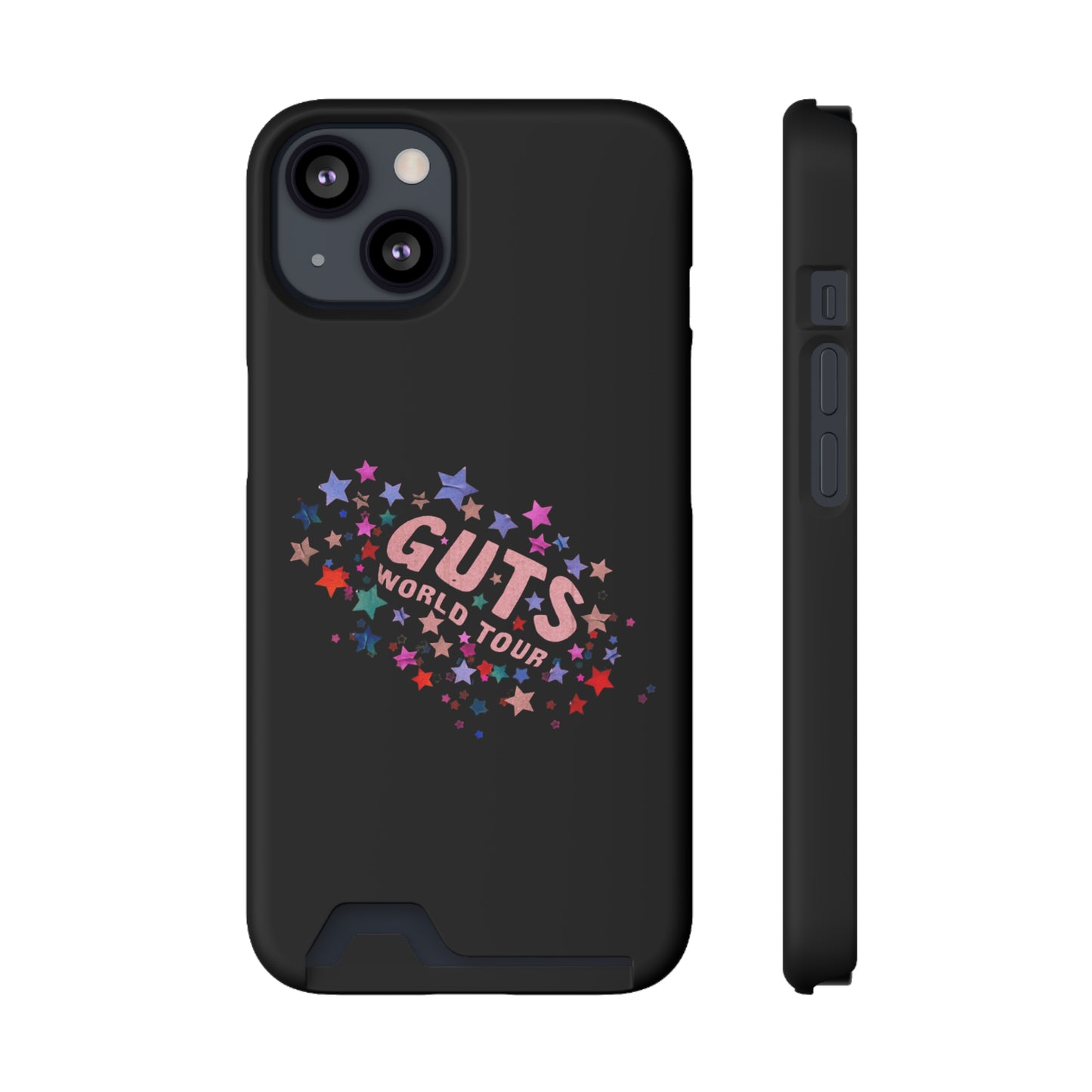 Phone Case + Card Holder For Iphone 13 – Olivia Rodrigo Guts World Tour | Black Edition