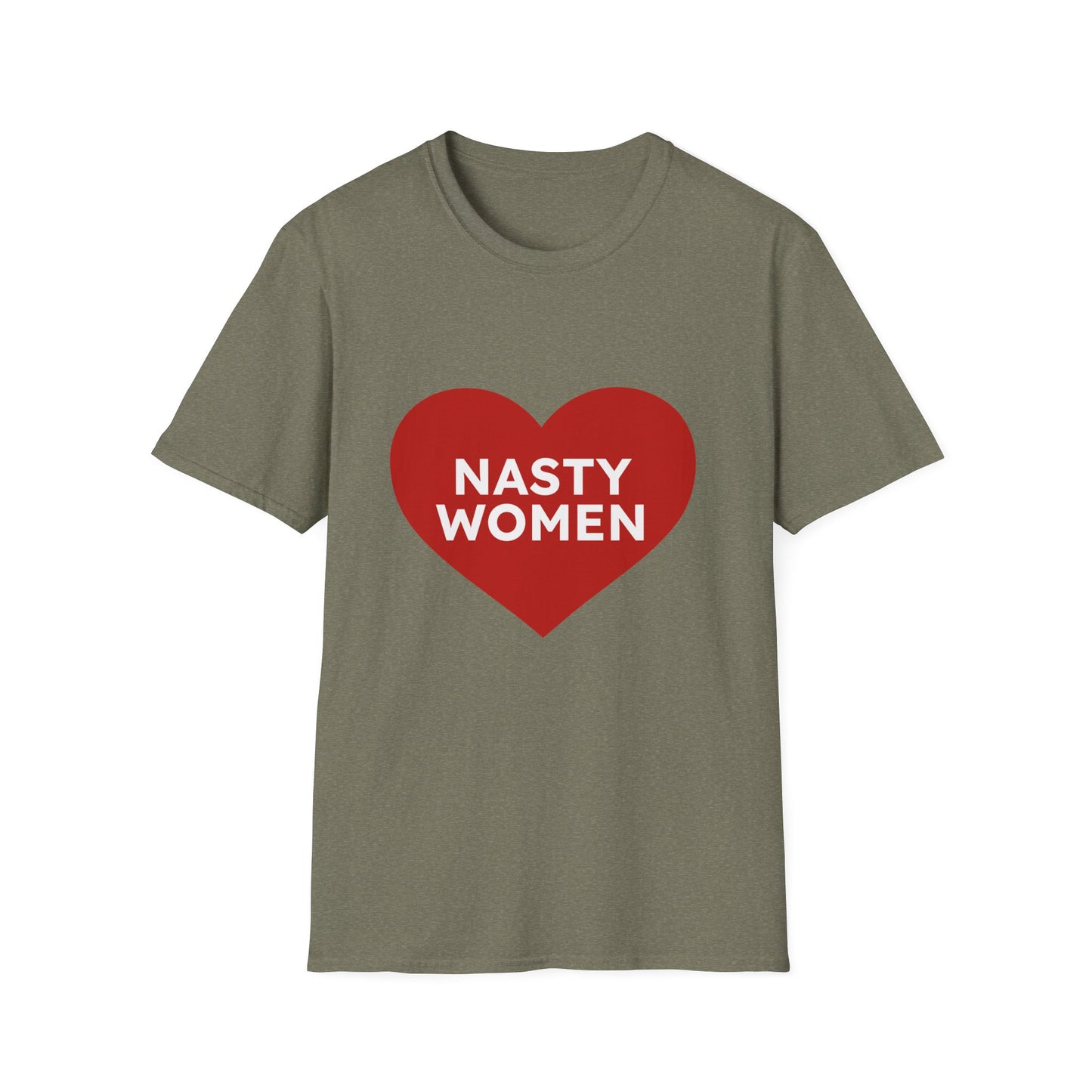 Nasty Women Heart - Unisex Softstyle T-shirt