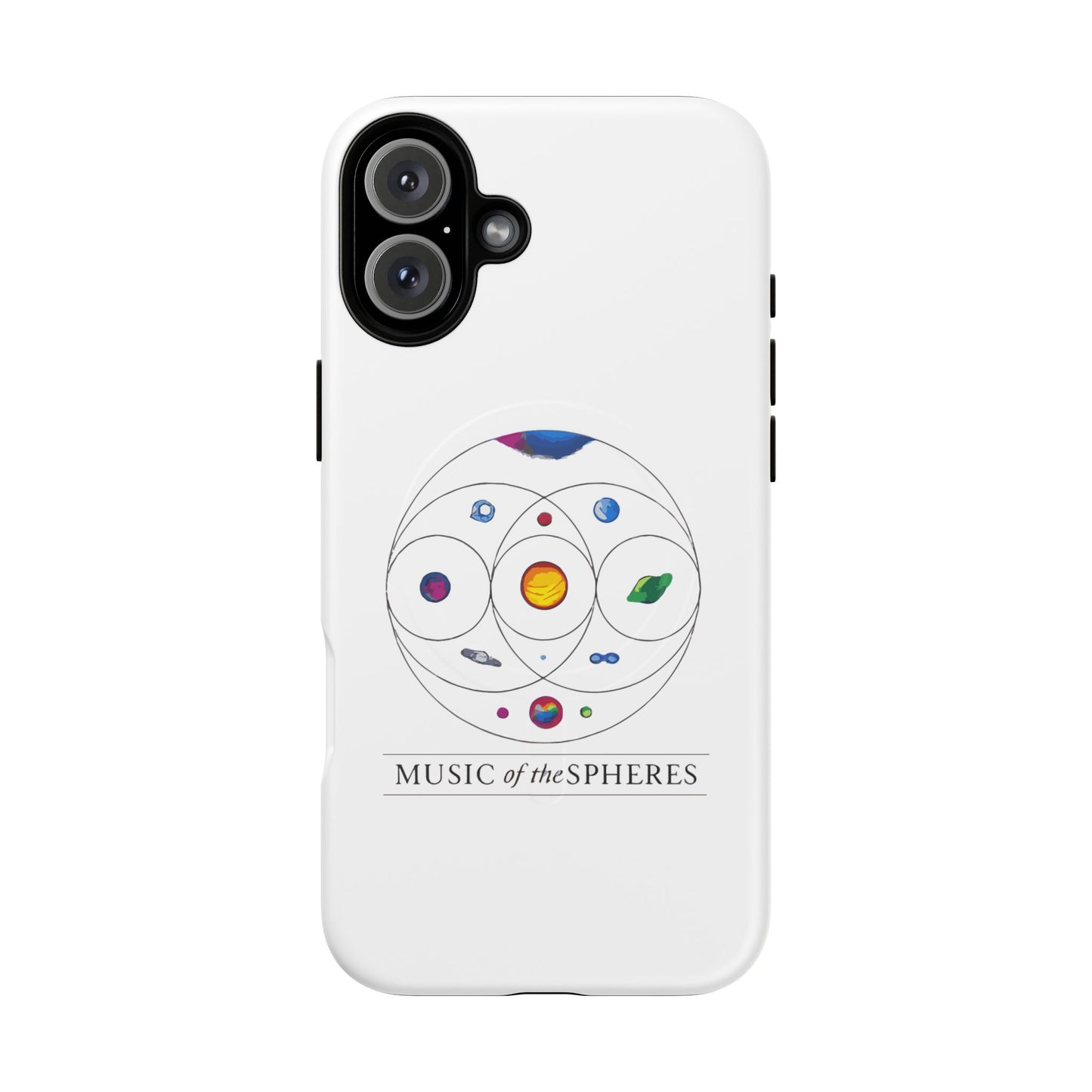 Colorful Planetary Orbit Diagram Tough Magnetic Case