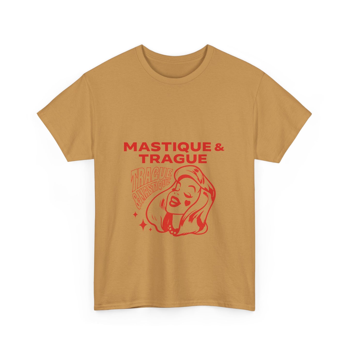 Fierce Femme in Red Unisex Heavy cotton tee