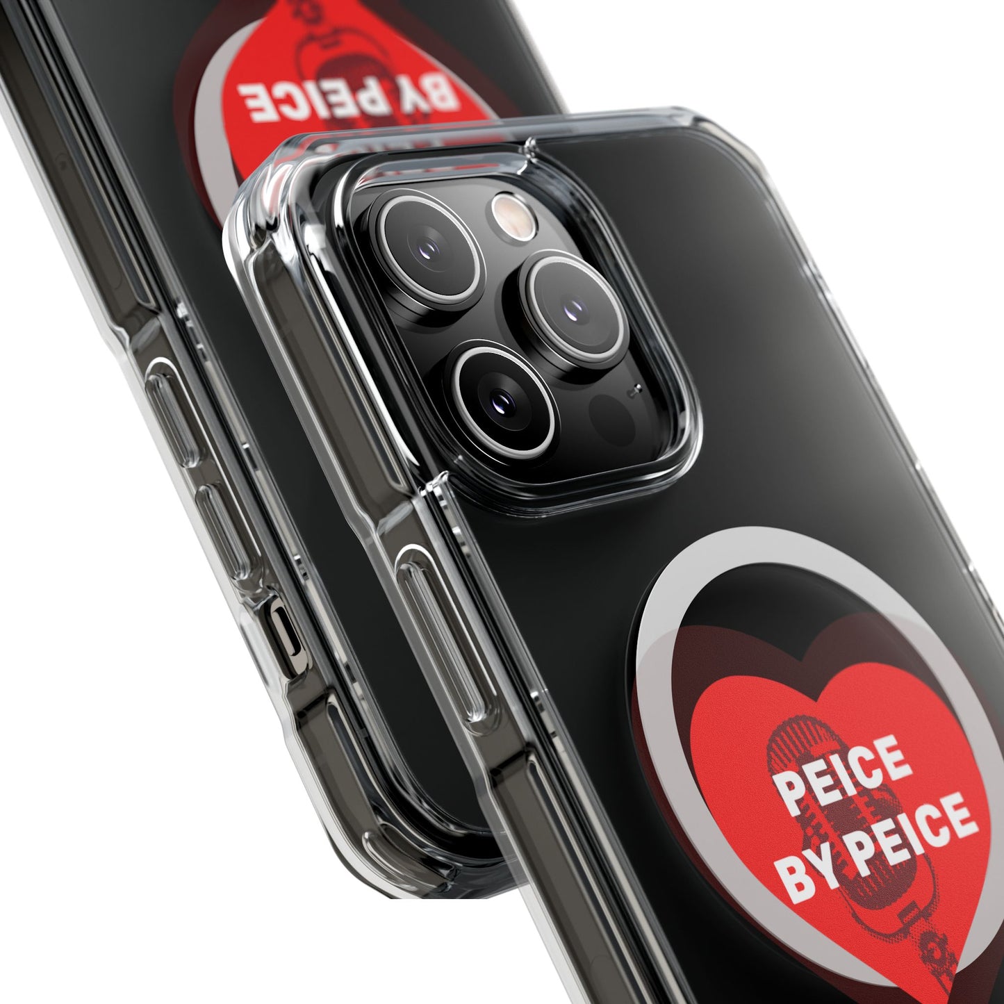 Piece by Piece Mic Drop Magnetic clear Impact Case