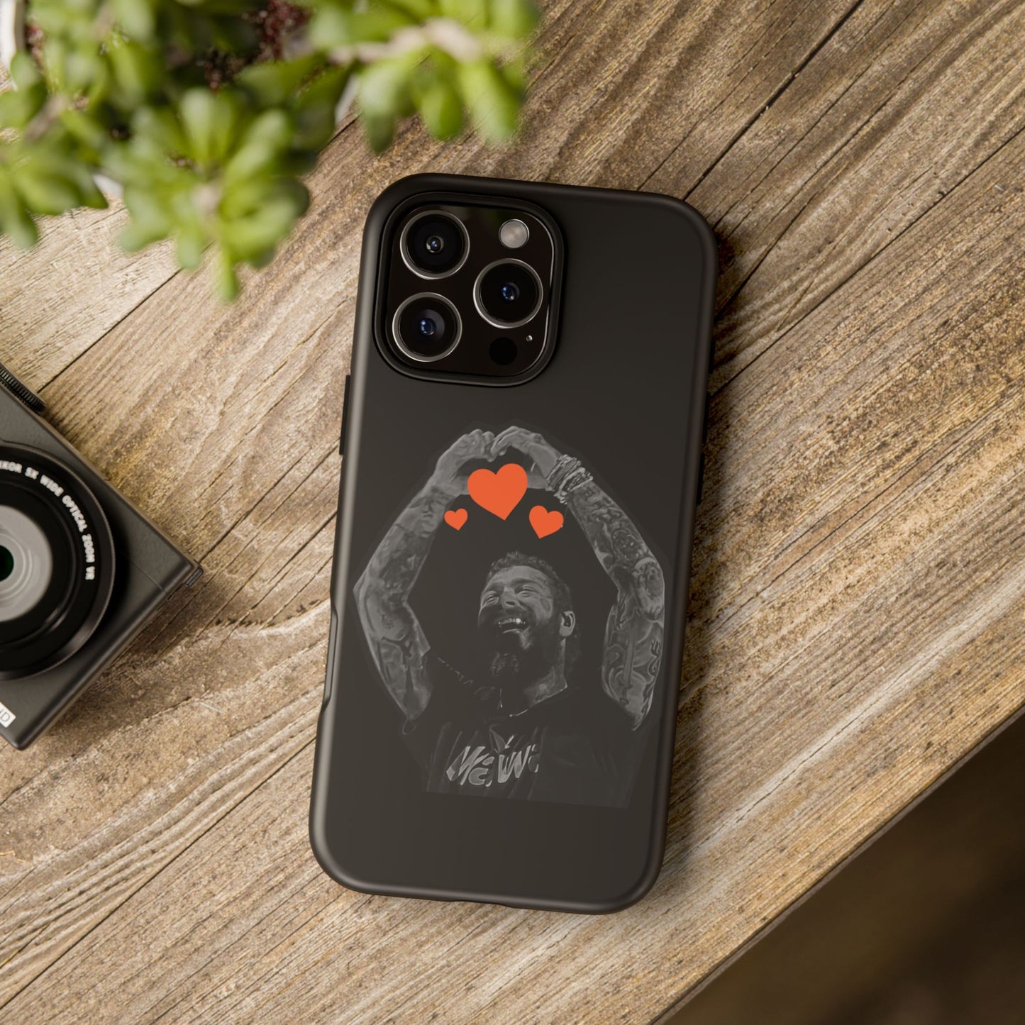Tough iPhone Case (12–16 Pro Max) – Post Malone Heartfelt Wishes