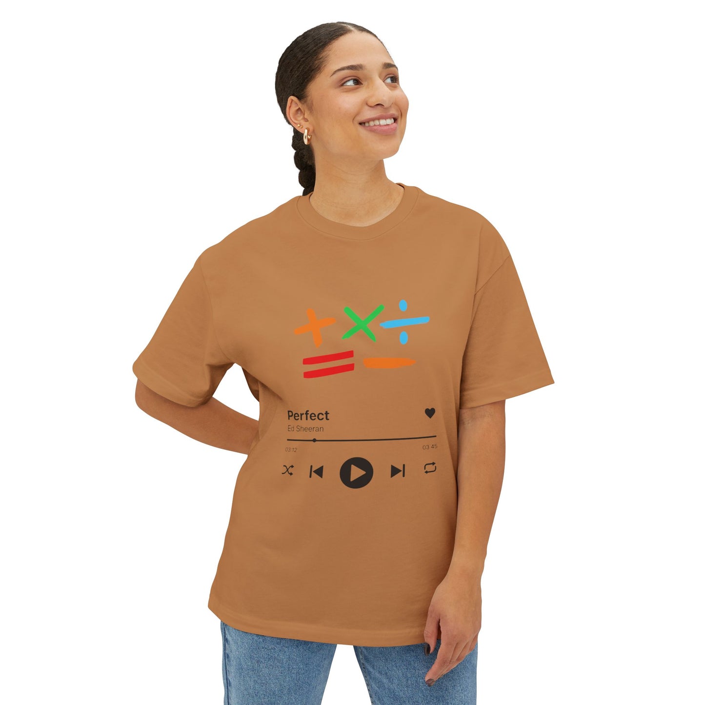 Oversized boxy tee | Ed sheeran music edition