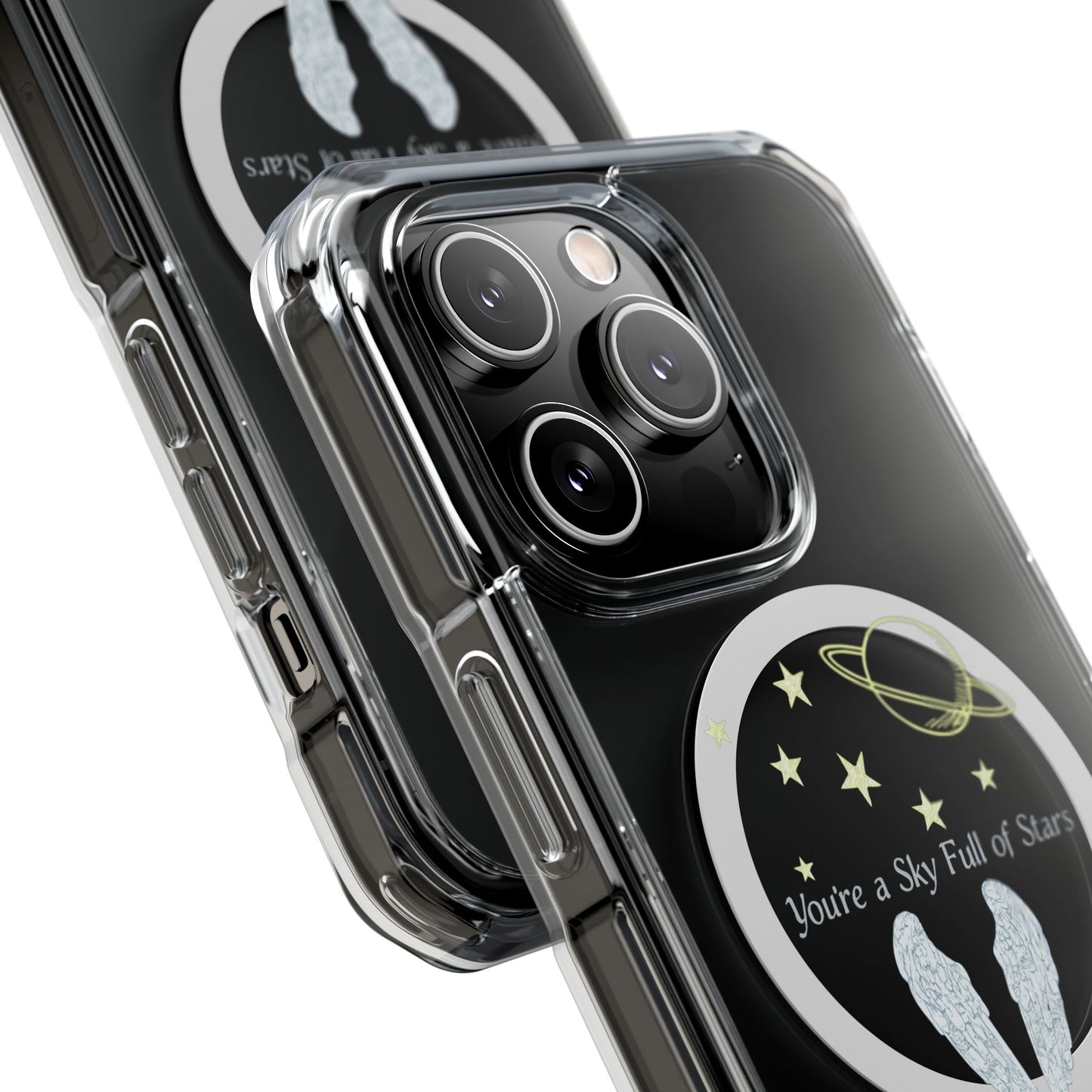 Starry Sky Wings Magnetic Clear Impact case