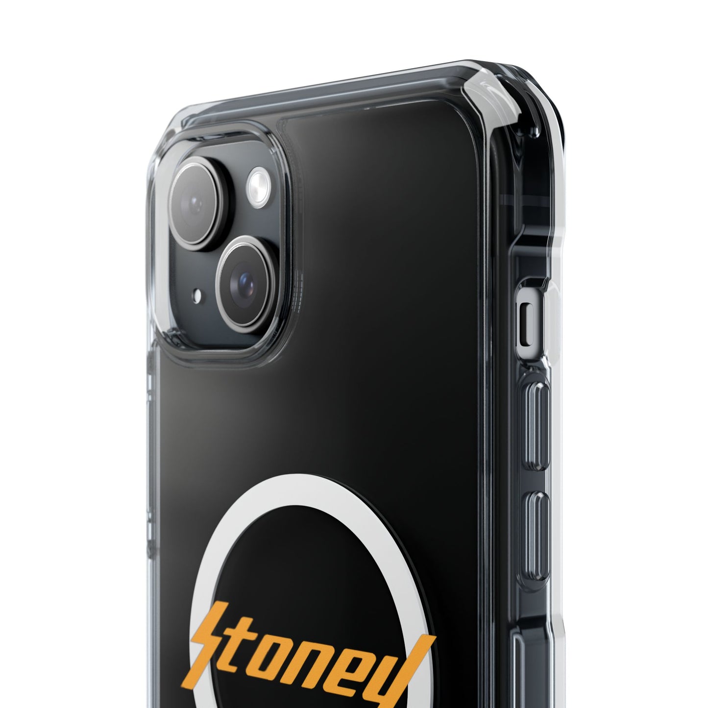 Orange Lightning Text Logo Magnetic Impact Case