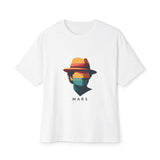Funk Shadow Portrait Unisex Oversized Boxy Tee