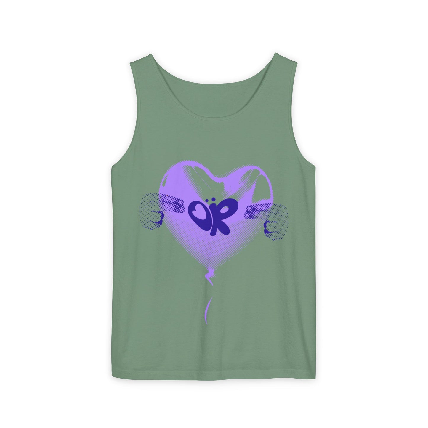 Heart Balloon OR Pop Art-Dyed Tank Top