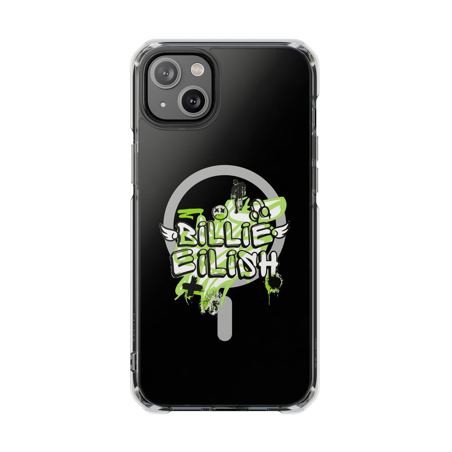 Grunge Angel Graffiti Magnetic Clear Impact Case