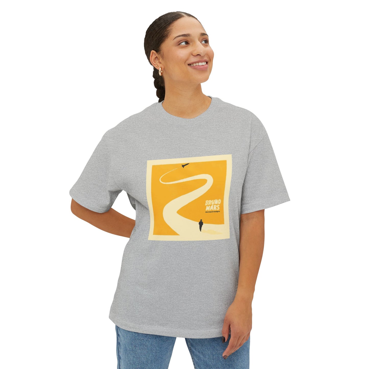 Sunset Trail Vibes Unisex Oversized Boxy Tee