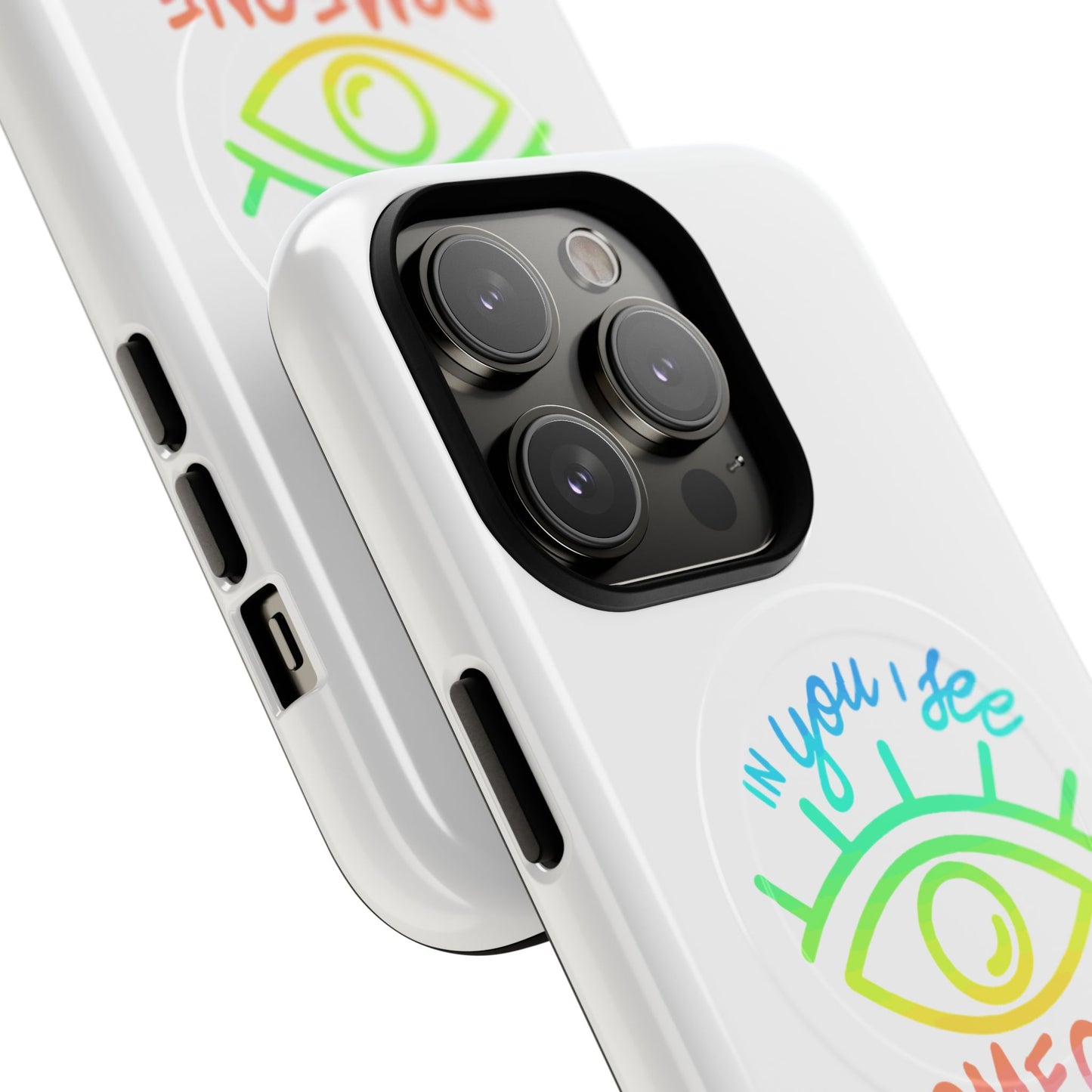 Vibrant Eye and Text Tough Magnetic Case