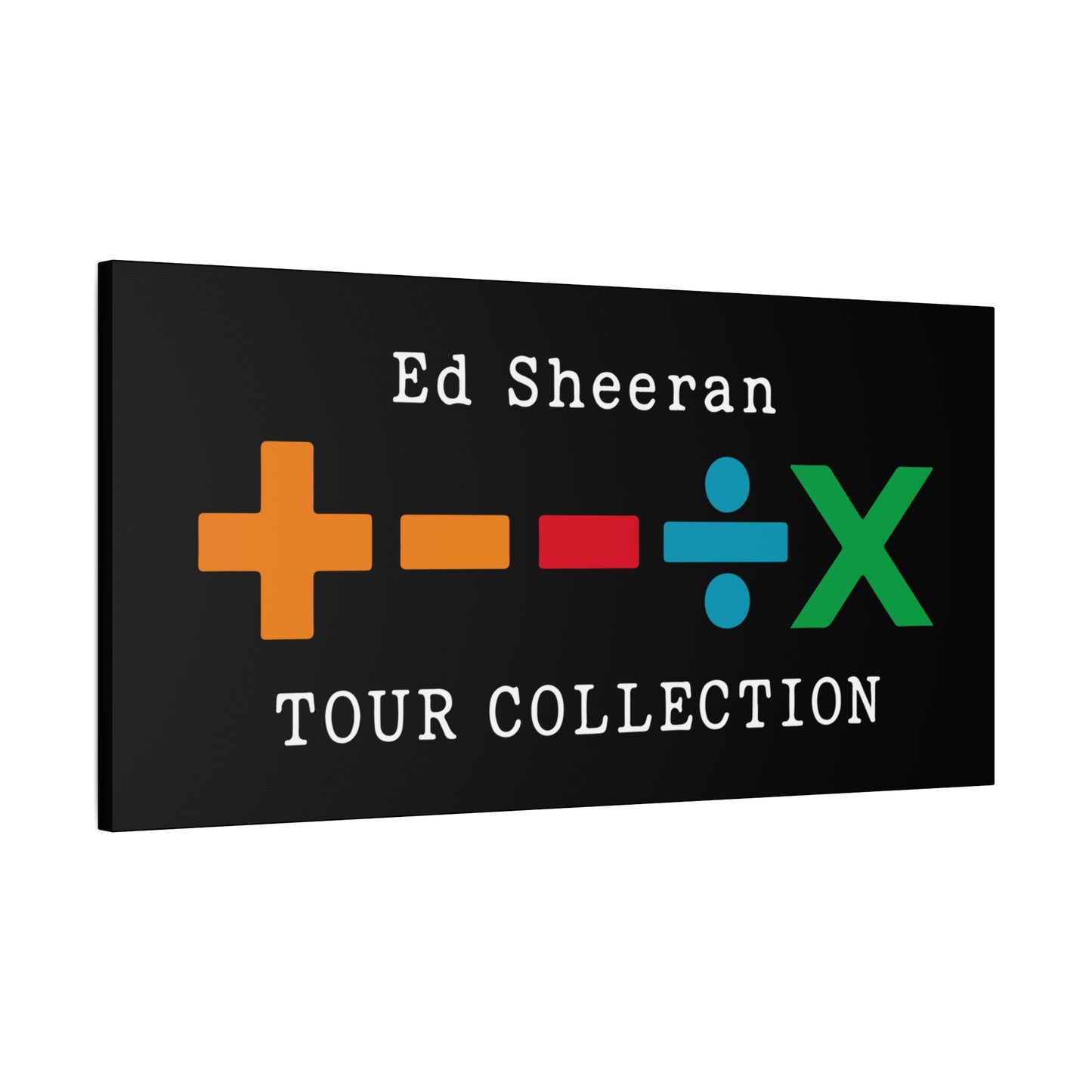 Matte Stretched Canvas, 1.25" Depth – Ed Sheeran Black Edition