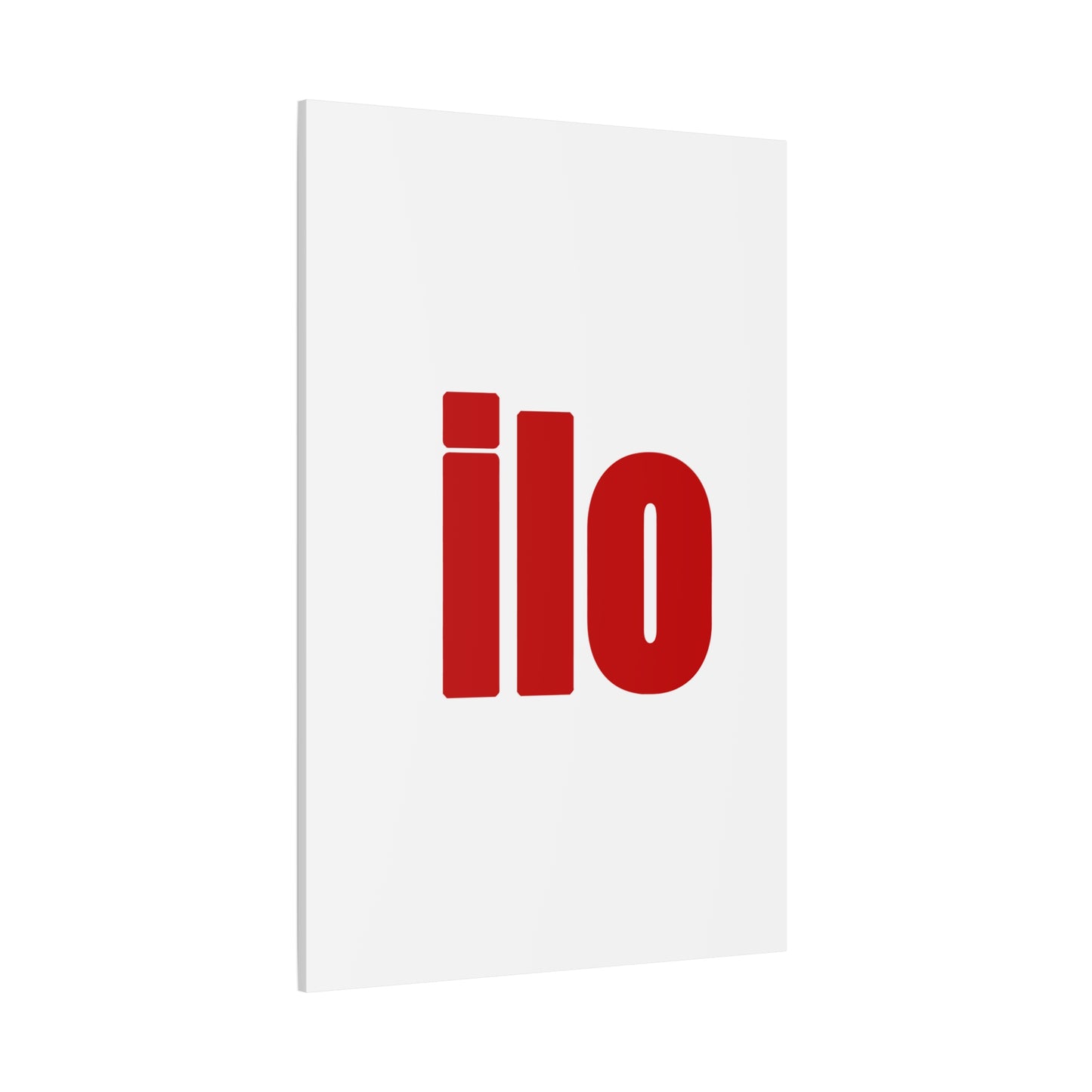 ILO Bold Red Block Matte Canvas