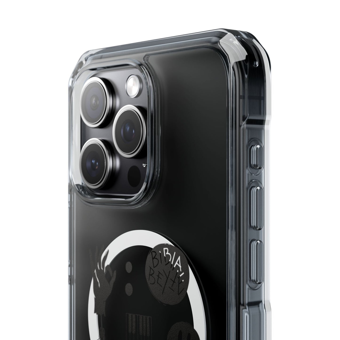 Ocean Wave with Heart Outline Magnetic Clear Impact Case