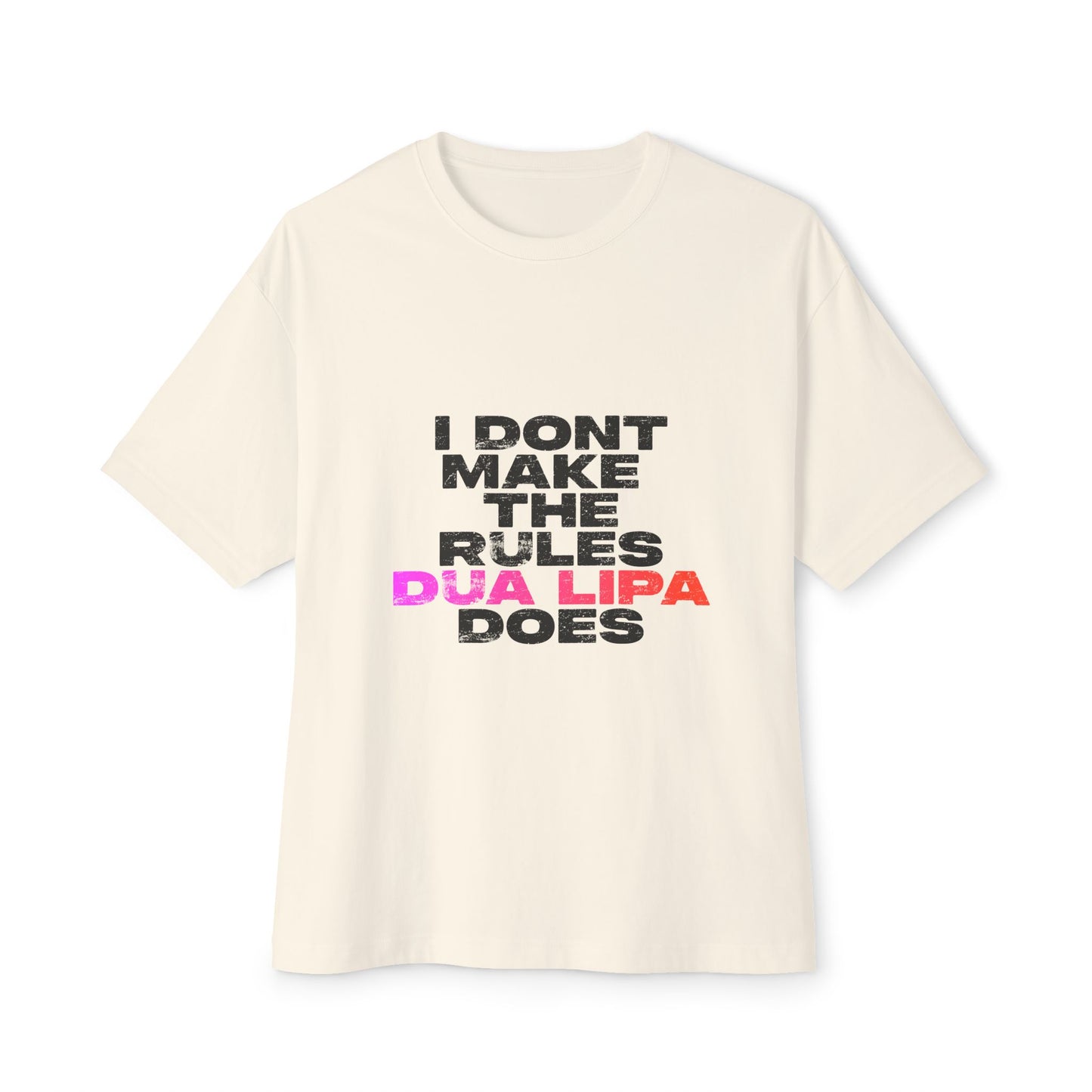 Retro Fade Letter Unisex Oversized Boxy Tee