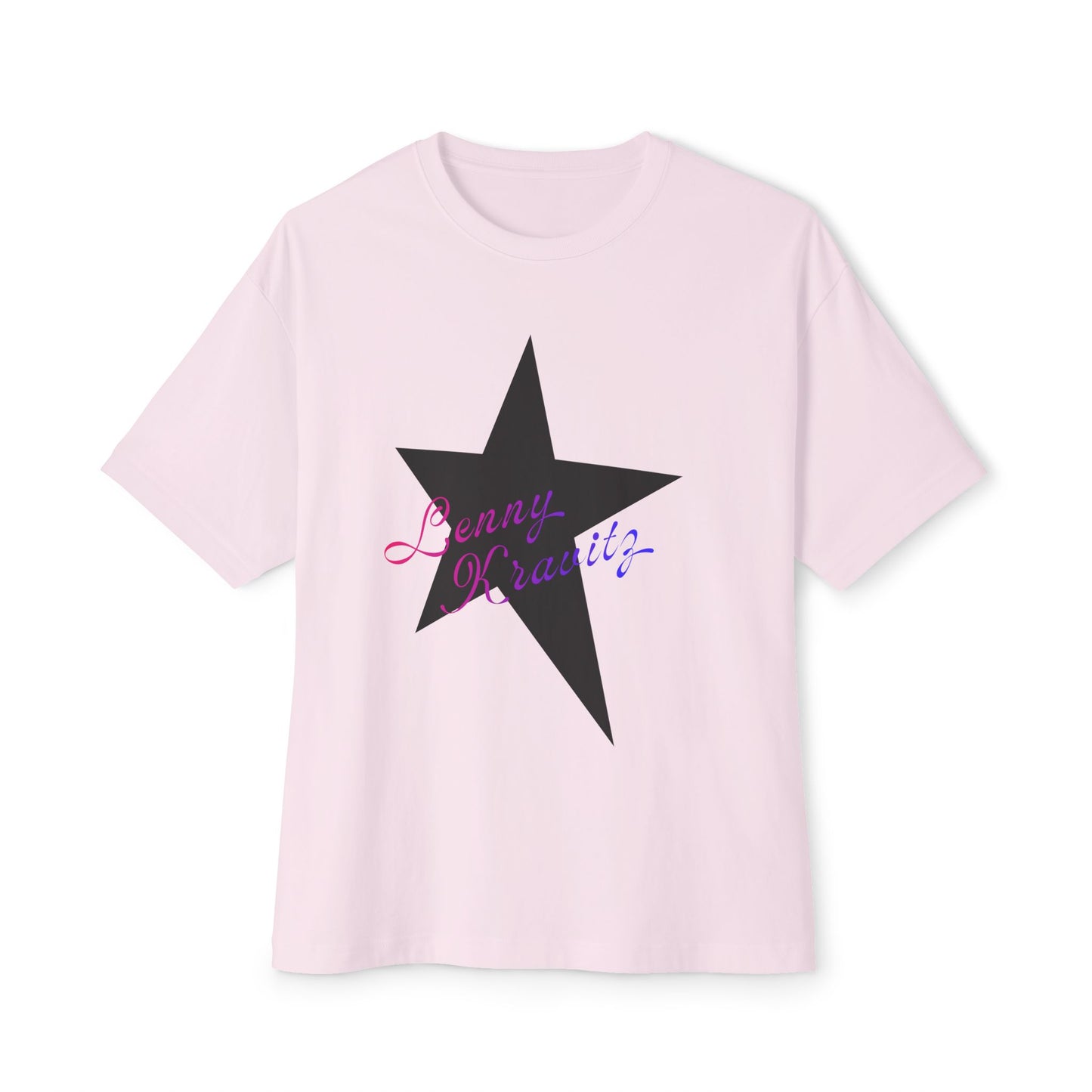 Retro Groove Script Unisex Oversized Boxy tee