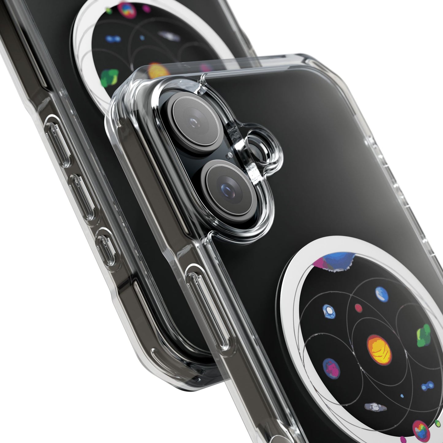 Colorful Planetary Orbit Diagram Magnetic Clear Impact case