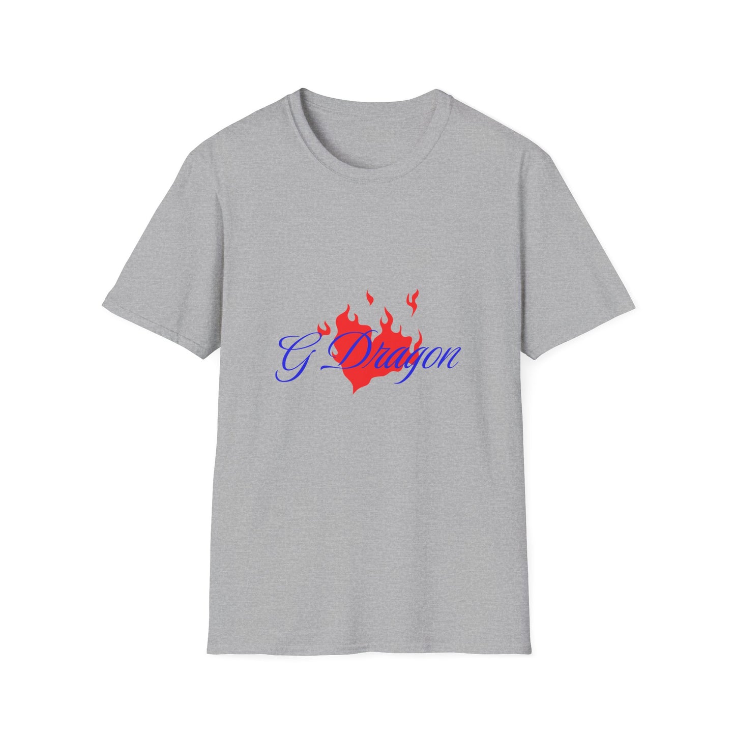 Heart on Fire Bold Script Unisex Softstyle Tee