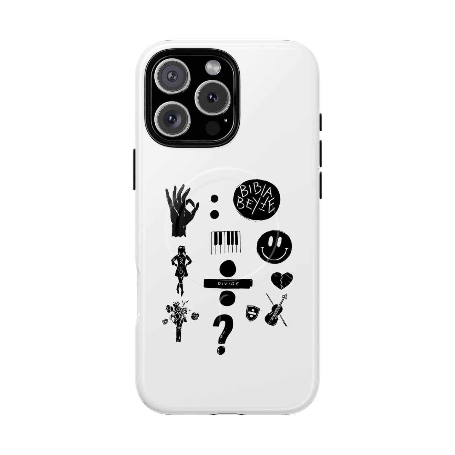 Ocean Wave with Heart Outline Tough Magnetic case