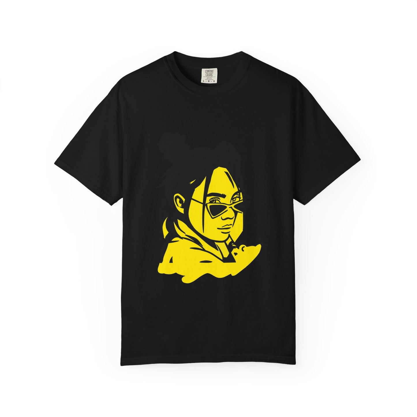 Neon Mood Portrait Unisex Dyed T-shirt