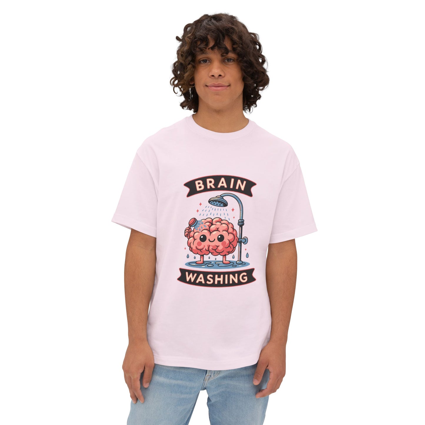 Oversized boxy Tee – Snazzy Brain washing Edition