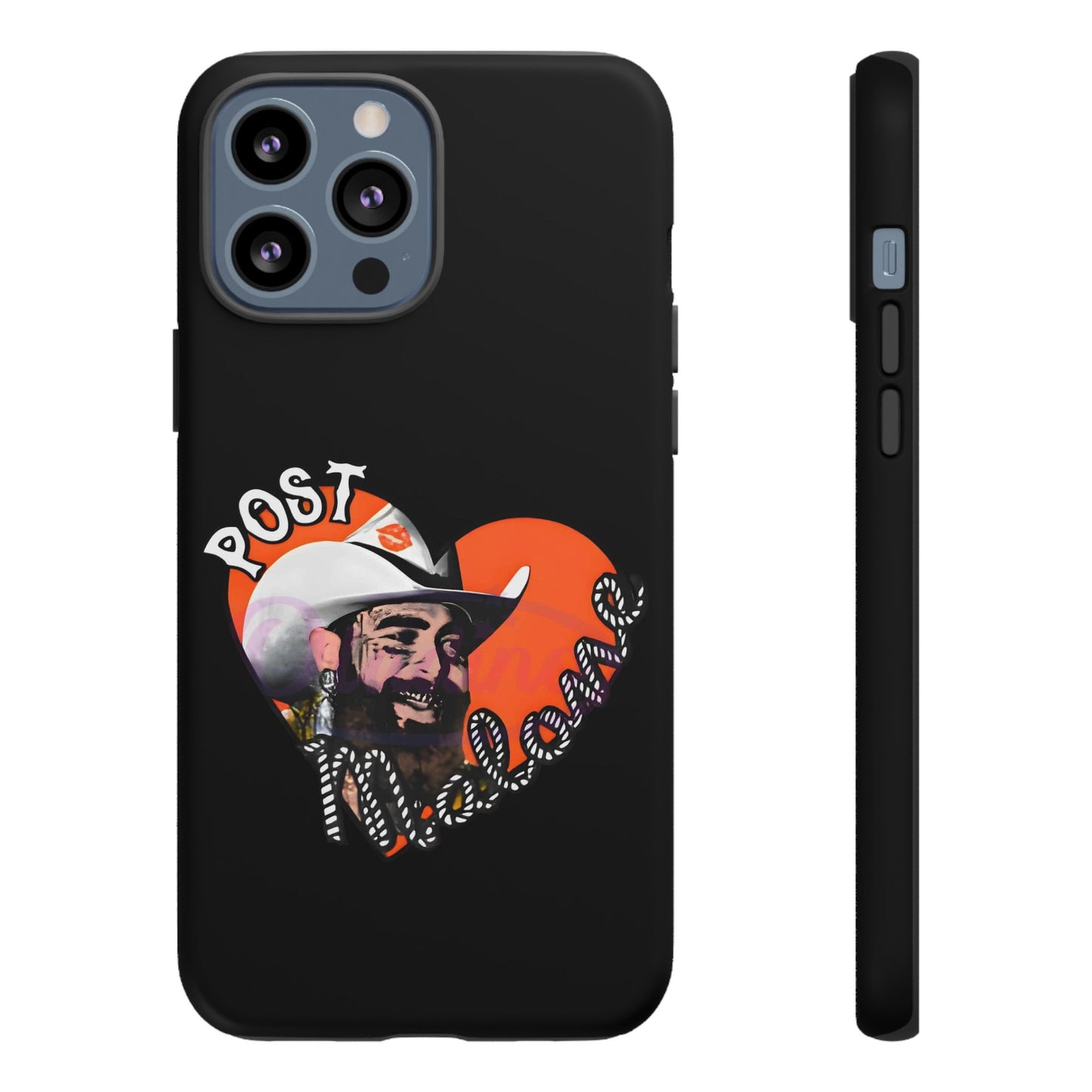 Tough iPhone Case (12–16 Pro Max) – Post Malone Heart Design