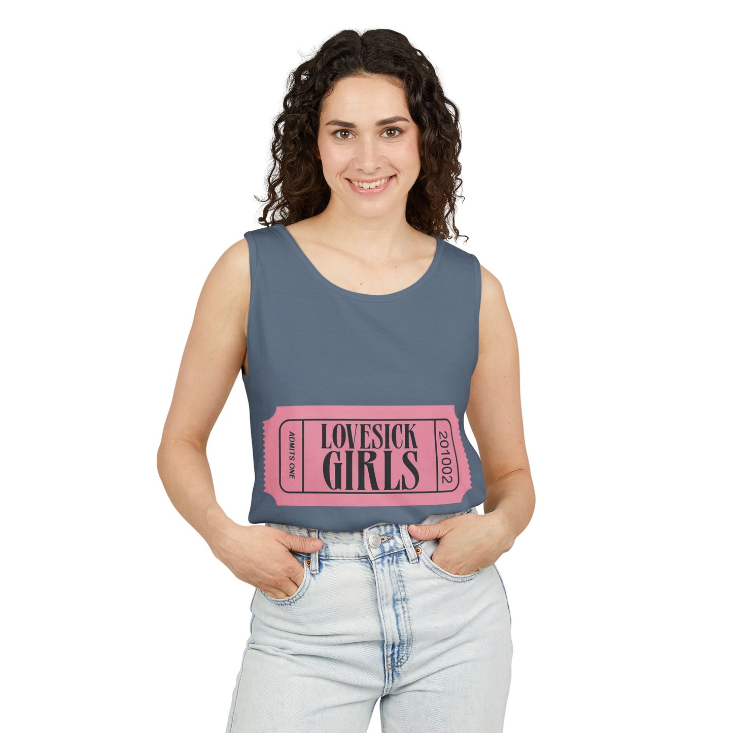 Lovesick Girls Ticket – Dyed Tank Top