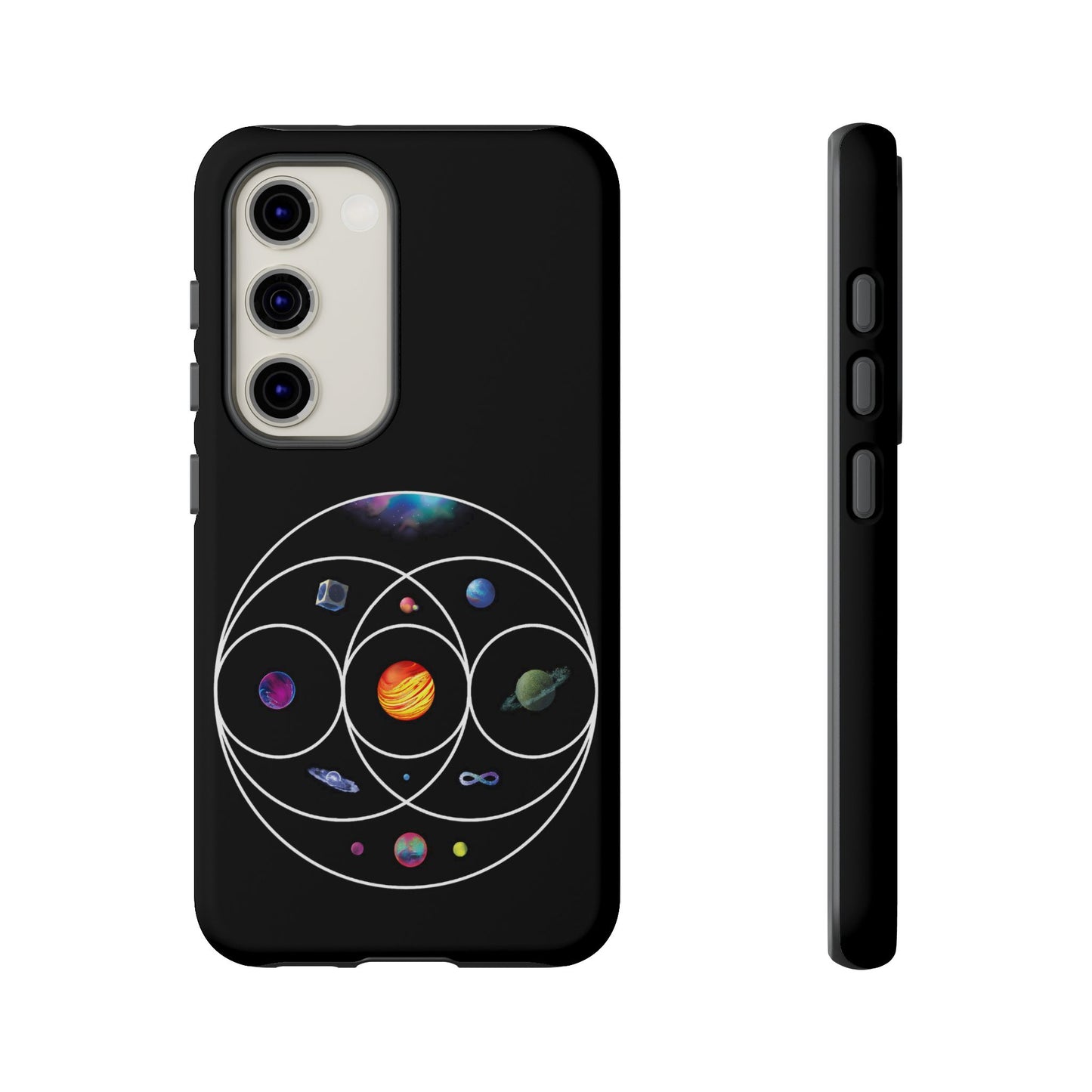 Premium Tough Case for Samsung S21 to S25 Ultra Showcasing Coldplay’s Illustration Concept