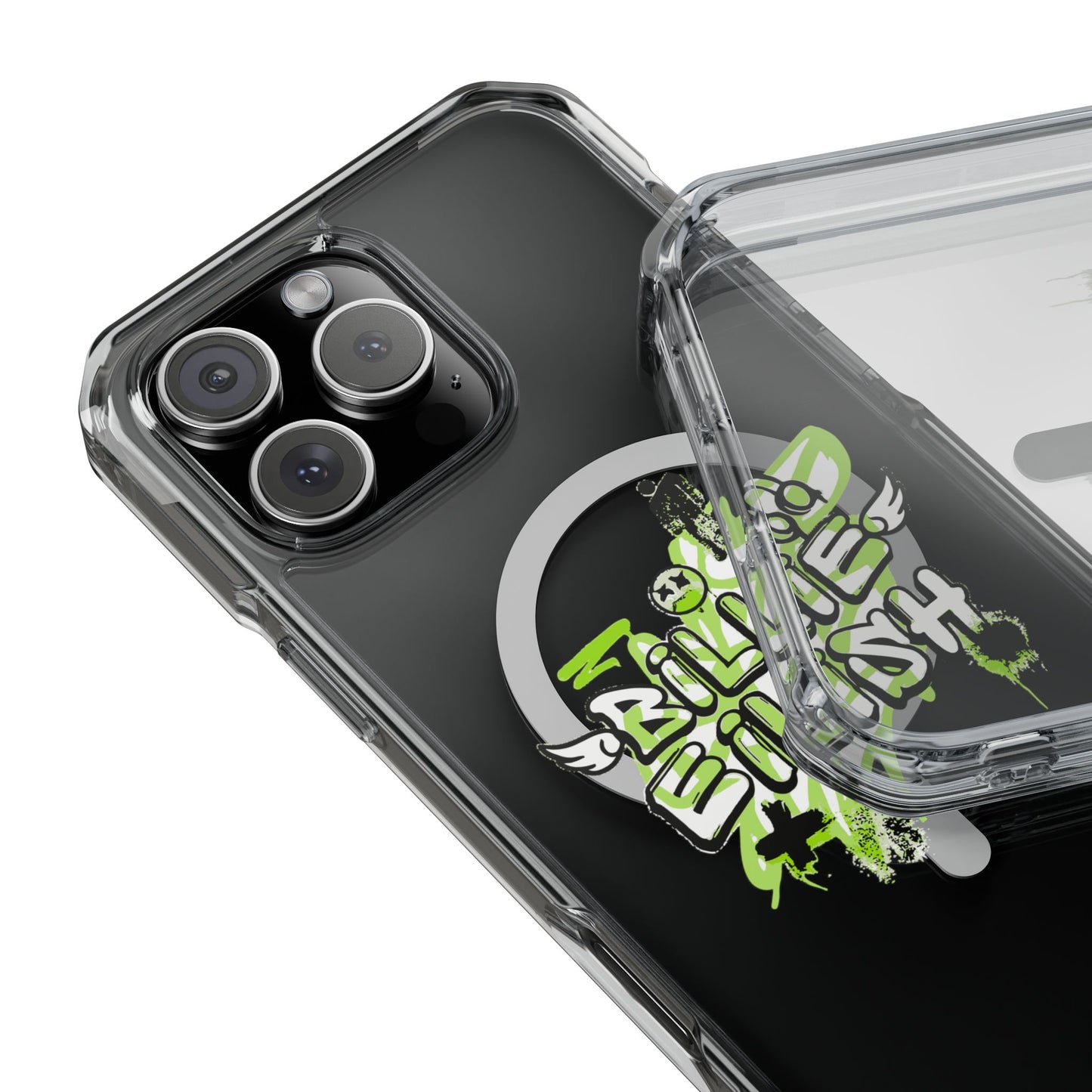 Grunge Angel Graffiti Magnetic Clear Impact Case