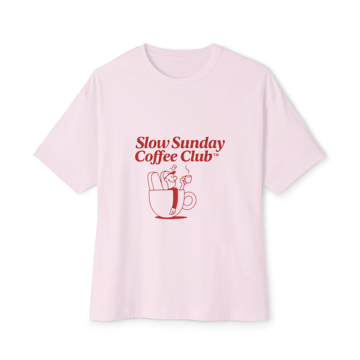 Unisex Oversized Tee – Snazzy Coffe Club Edition