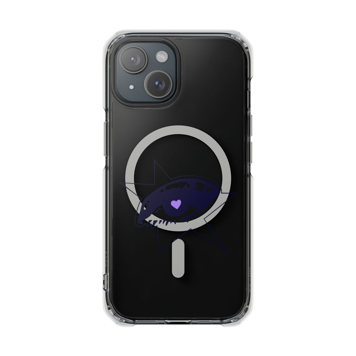 Purple Starry Eye Magnetic Clear Impact Case
