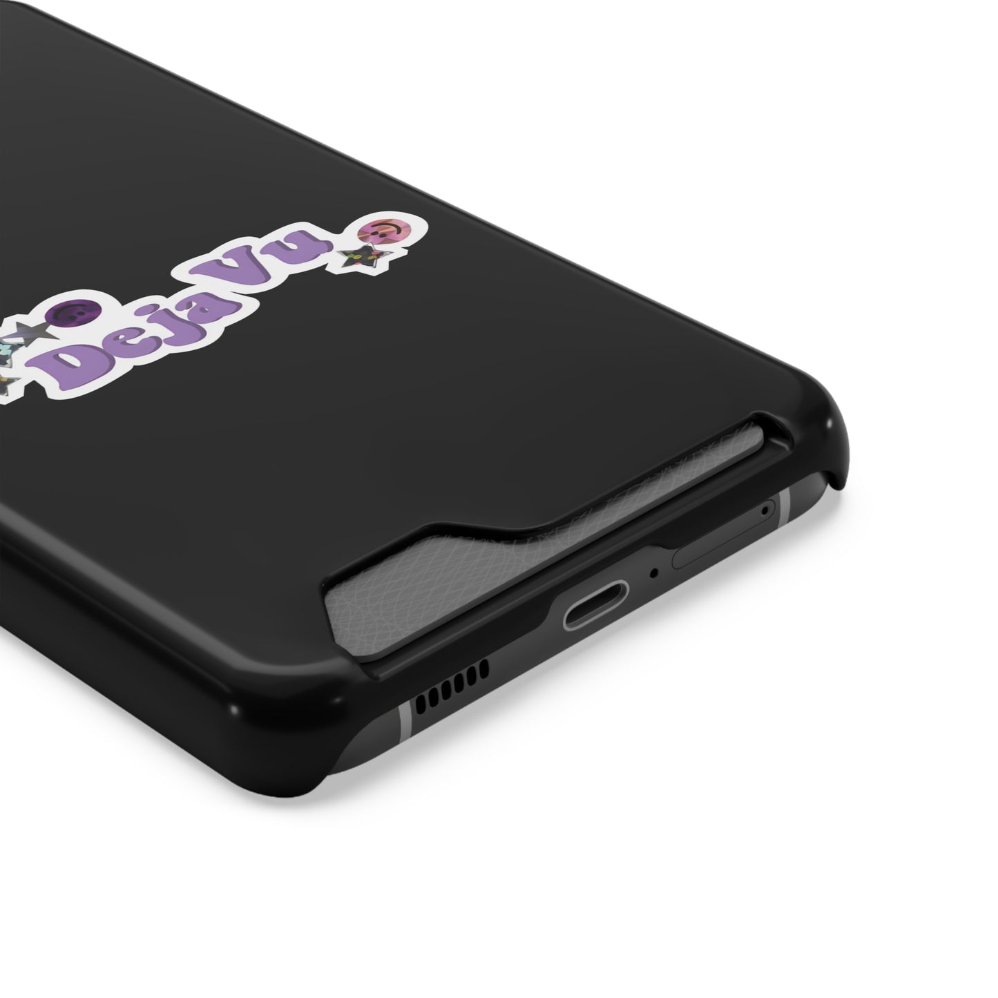 Phone Case + Card Holder For Samsung S21 to S22 – Olivia Rodrigo Deja Vu | Black Edition