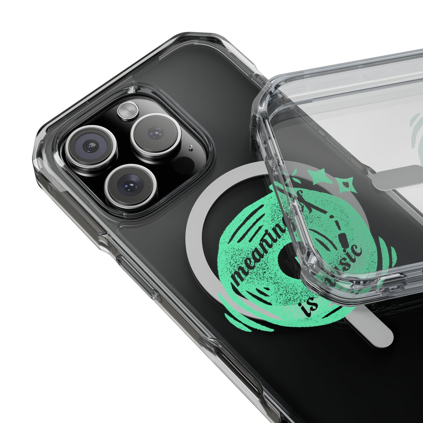 Vinyl Dreams Speak Magnetic clear Impact Case