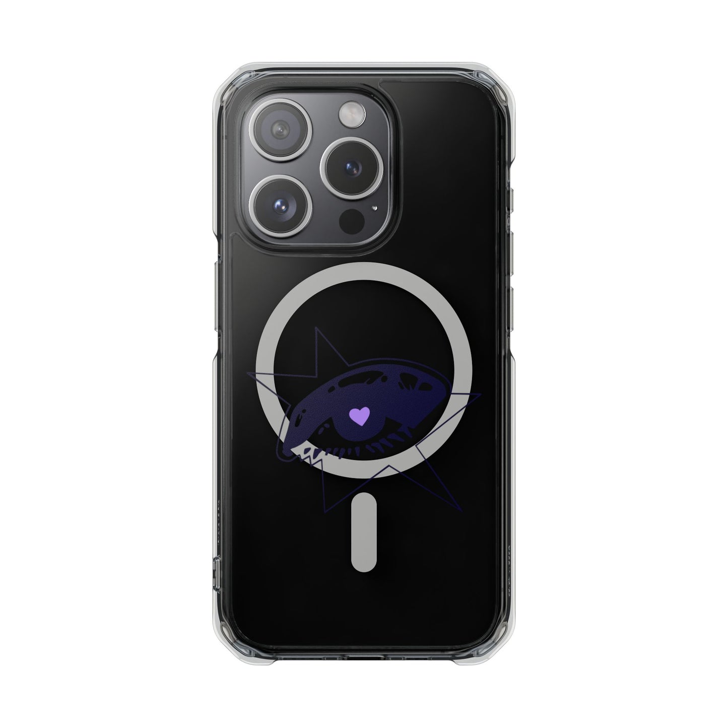 Purple Starry Eye Magnetic Clear Impact Case