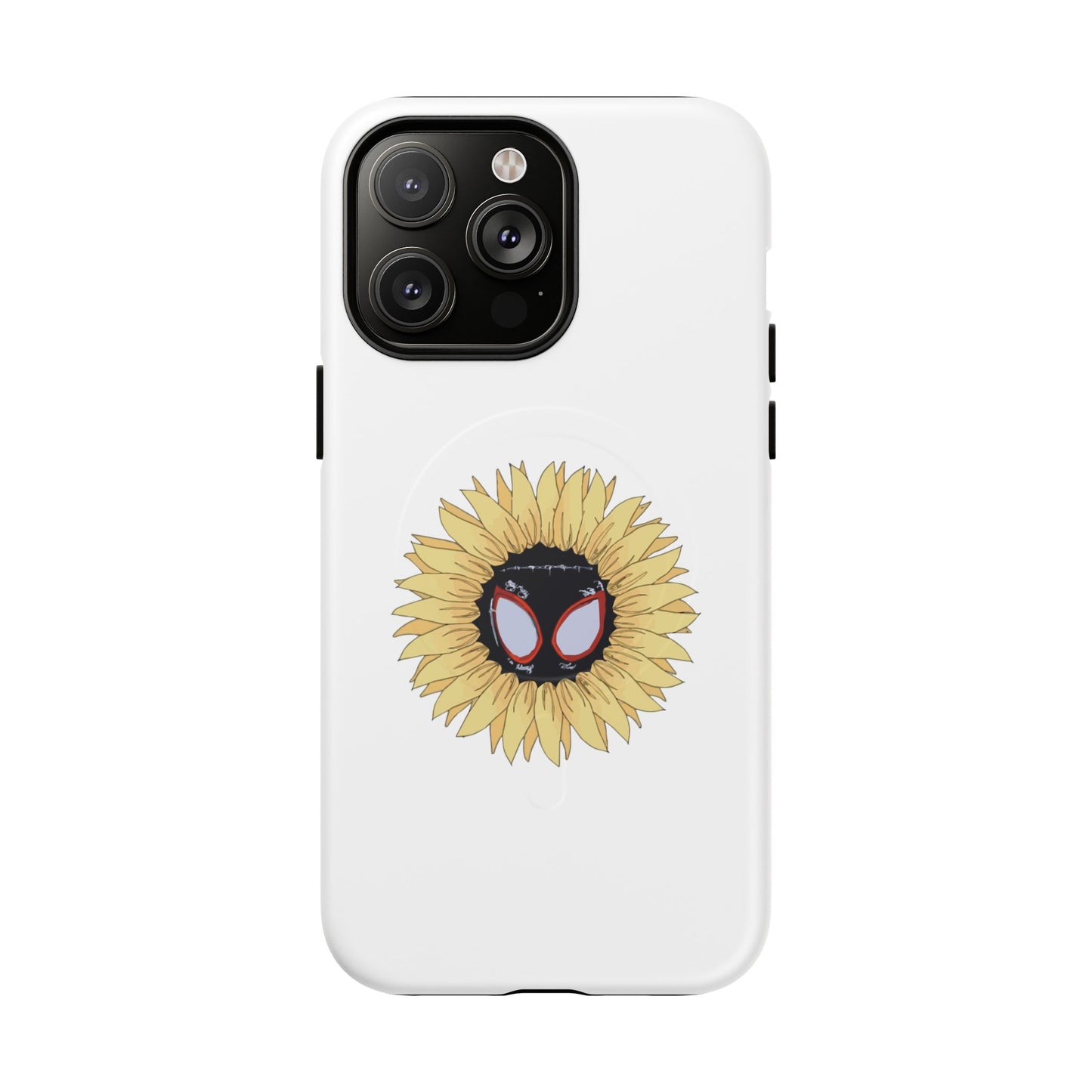 Sunflower Mask Illustration Tough Magnetic Case