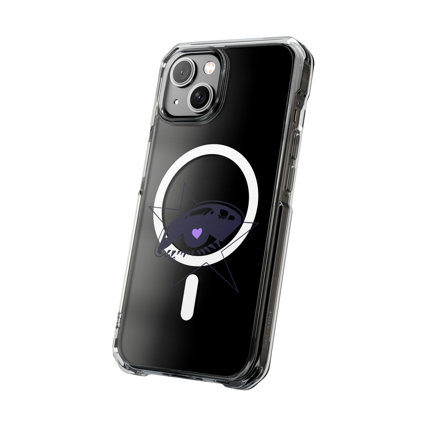 Purple Starry Eye Magnetic Clear Impact Case